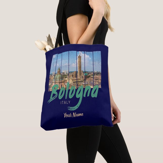 Bologna Emilia-Romagna Italy vintage souvenir Tote Bag (Close Up)