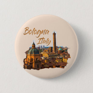 Bologna Italy: Historical Center 6 Cm Round Badge