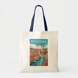 Bologna Italy Illustration Travel Art Vintage Tote Bag