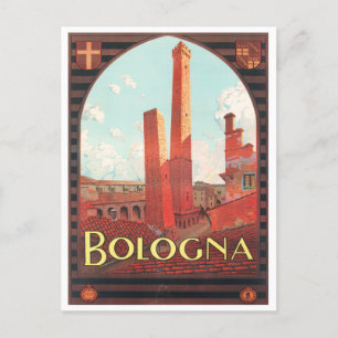 Bologna Italy vintage travel Postcard