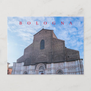 Bologna San Petronio Basilica view postcard