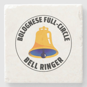 Bolognese Full Circle Bell Ringer Ringing Stone Coaster