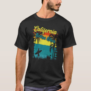 Bolsa Chica California Beach Surf Ca Retro Vacatio T-Shirt