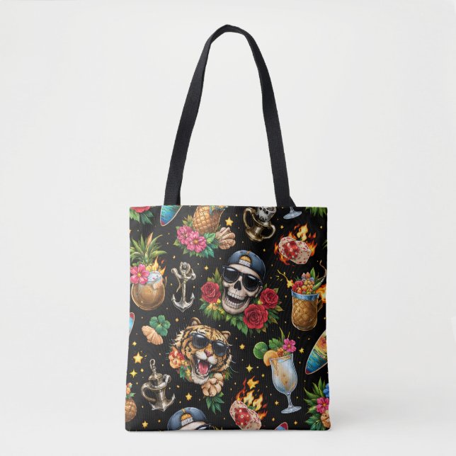 Bolsa - Dark Summer Style Tote Bag (Front)
