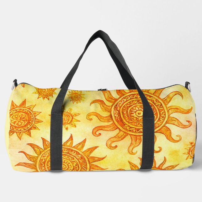 Bolsa de deporte de soles estilo tribal  duffle bag (Front)