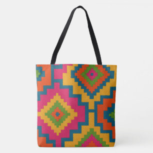 BOLSAS  CORES GEOMÉTRICO  TOTE BAG