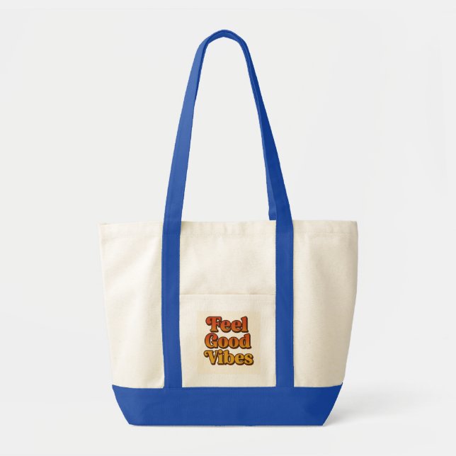 Bolso de tela Feel good vibes Tote Bag (Front)