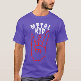 Bolt Rock Sign Rock Hand Metal Kid Music Lover fun T-Shirt
