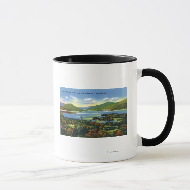 Bolton Bay, Narrows, Five Mile Mountains View Mug (Right)