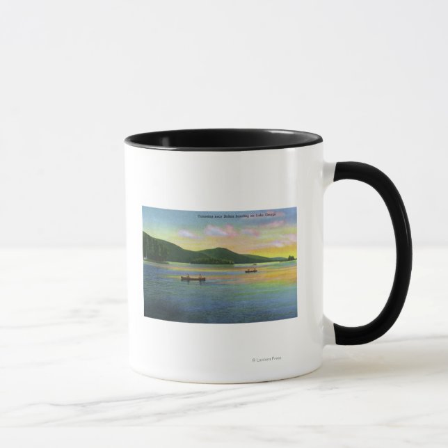 Bolton Landing View of Couples Canoeing Mug (Right)