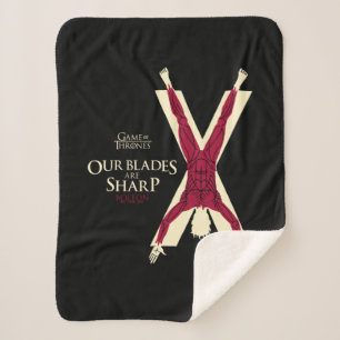 Bolton Sigil - Our Blades Are Sharp Sherpa Blanket