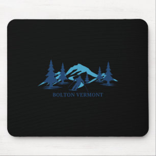 Bolton Vermont Ski Resort Skiing Skier  Mouse Pad