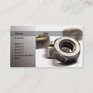 Bolts and screws business card
