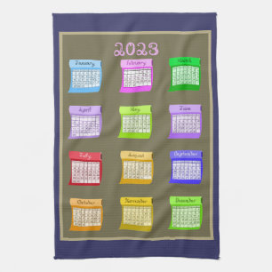 Bolts of Fabric tea kitchen towel 2023 calendar