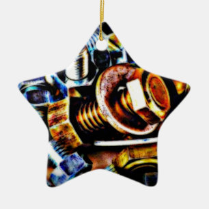 Bolts Pop Art Ceramic Ornament