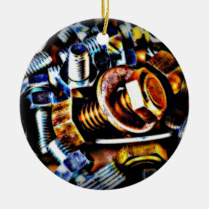 Bolts Pop Art Ceramic Ornament