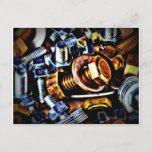 Bolts Pop Art Postcard