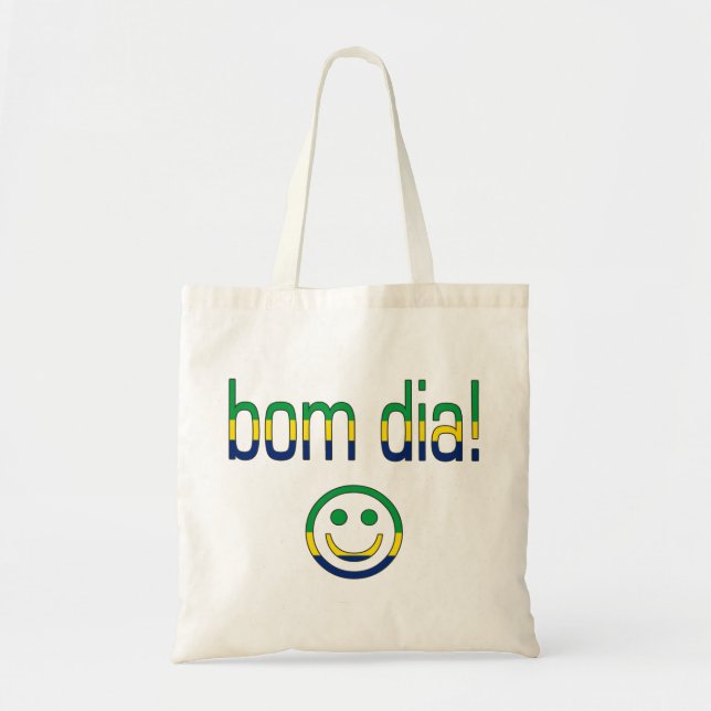 Bom Dia! Brazil Flag Colours Tote Bag (Front)