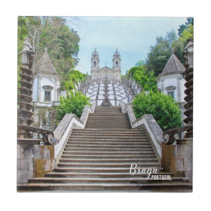 Bom Jesus de Braga Catholic Sanctuary, Portugal Ceramic Tile