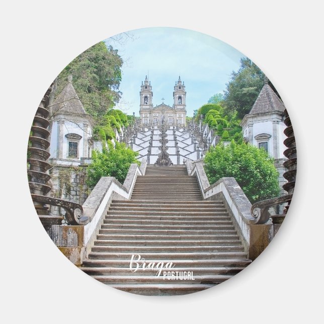 Bom Jesus de Braga Catholic Sanctuary, Portugal Magnet (Front)