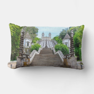 Bom Jesus do Monte Sanctuary in Braga, Portugal Lumbar Cushion