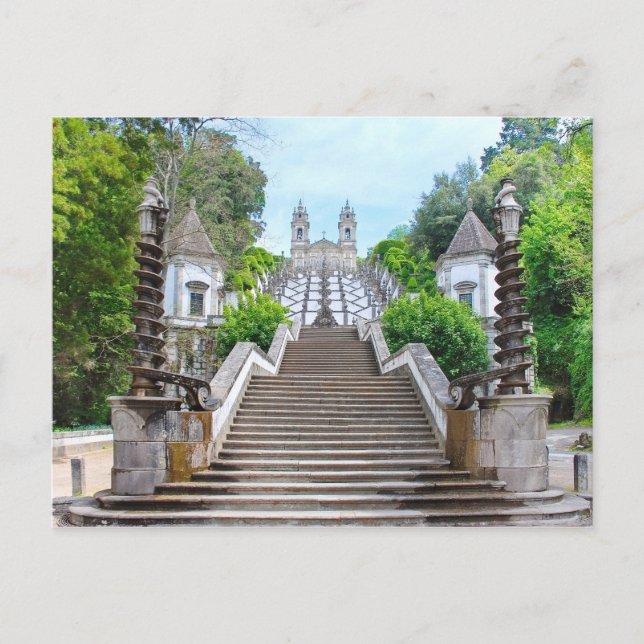 Bom Jesus do Monte Sanctuary in Braga, Portugal Postcard (Front)