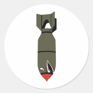 Bomb Classic Round Sticker