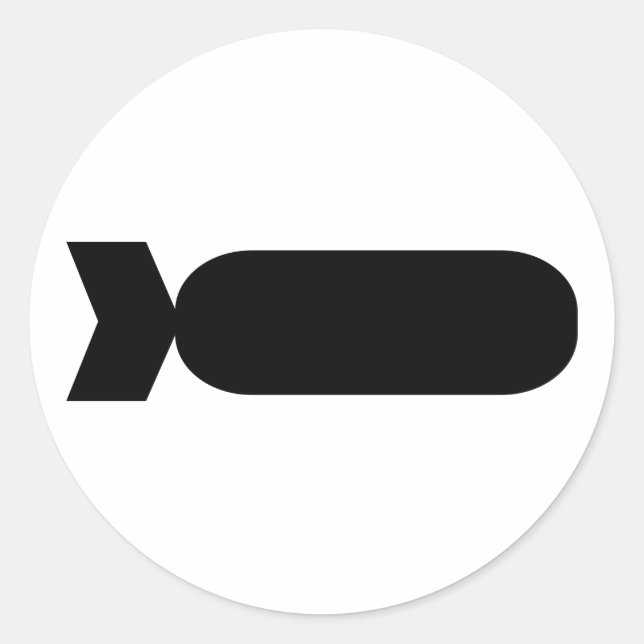 Bomb Classic Round Sticker (Front)