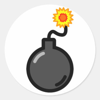 Bomb! Classic Round Sticker