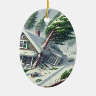 Bomb Cyclone House 4 Ceramic Ornament