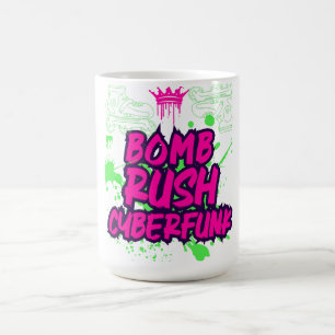 Bomb Rush Cyberfunk — Neon Street Graffiti Vibes Coffee Mug