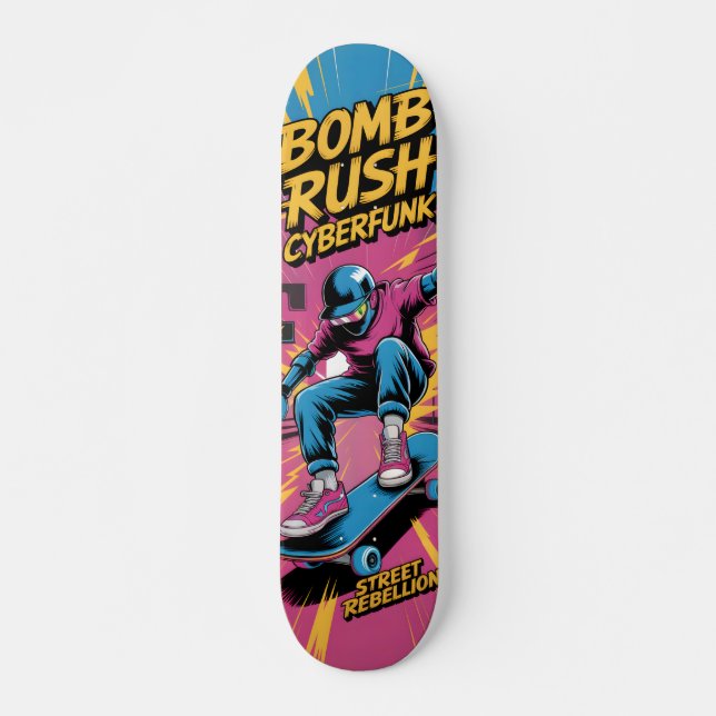 Bomb Rush Cyberfunk Skateboard (Front)