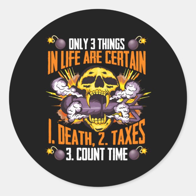 Bomb Squad Eod Classic Round Sticker (Front)