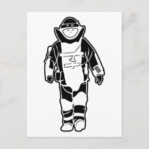 Bomb Suit Postcard