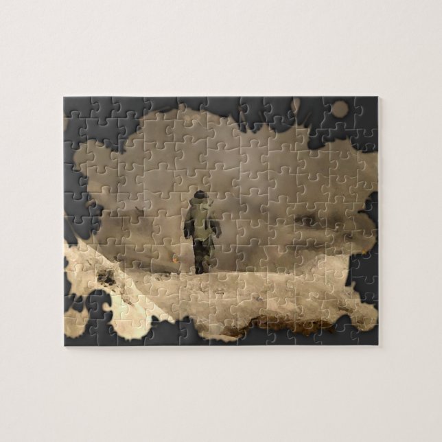 Bomb Suit walking Jigsaw Puzzle (Horizontal)