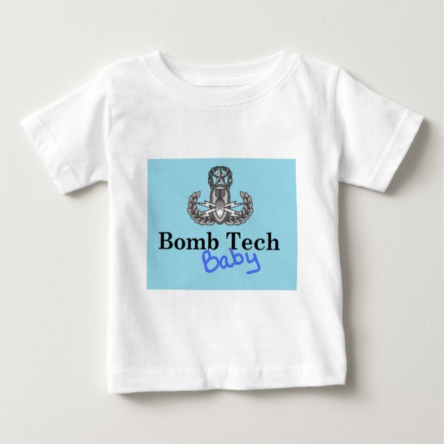 bomb tech baby blue baby T-Shirt (Front)