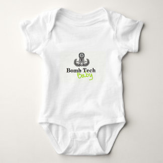 bomb tech baby green baby bodysuit