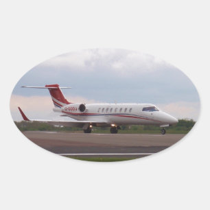 Bombardier Lear Jet 45XR Oval Sticker
