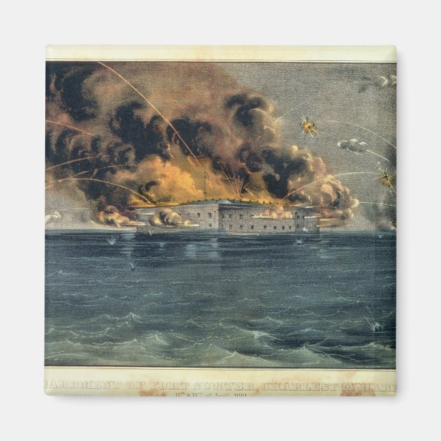 Bombardment of Fort Sumter Magnet (Front)