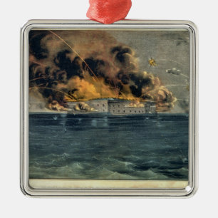 Bombardment of Fort Sumter Metal Tree Decoration
