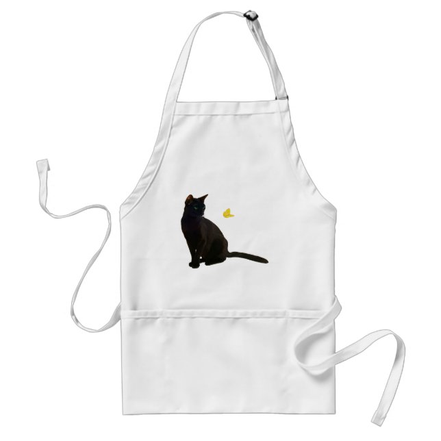 Bombay Cat & Butterfly Standard Apron (Front)