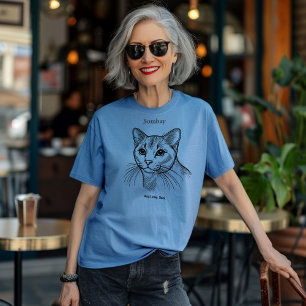 Bombay Cat Portrait Tri-Blend Shirt