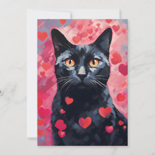Bombay Cat Valentine's day Holiday Card