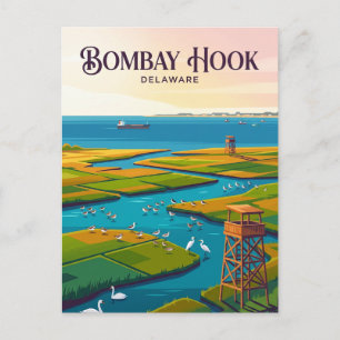Bombay Hook USA Postcard
