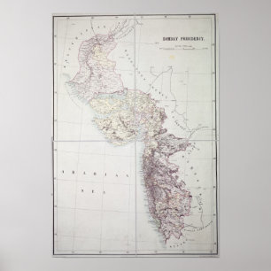 Bombay Presidency, 1890 Poster