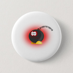 BombComputerVirus 6 Cm Round Badge