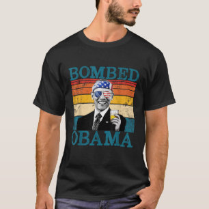 Bombed Obama Retro Drinking President Barack Obama T-Shirt