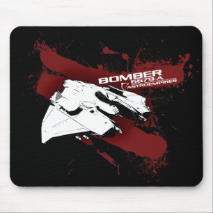 Bomber black mouse pad