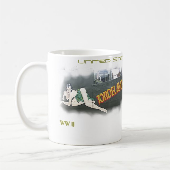 Bomber Nose Art -WW II Coffee Mug (Left)