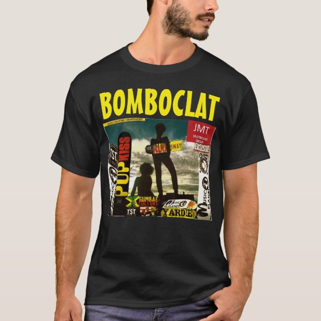 BOMBOCLAT  MERCH Basic Dark T-Shirt (Front)
